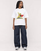 Mockup Boxy Heavyweight Tee White female full-body 04