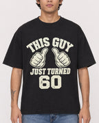 Mockup Boxy Heavyweight Tee Black male close-up 06