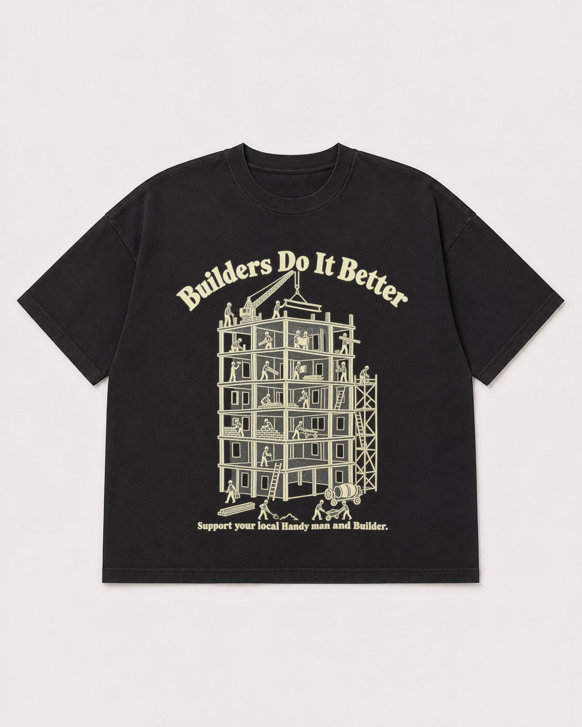 Mockup Boxy Heavyweight Tee Black product