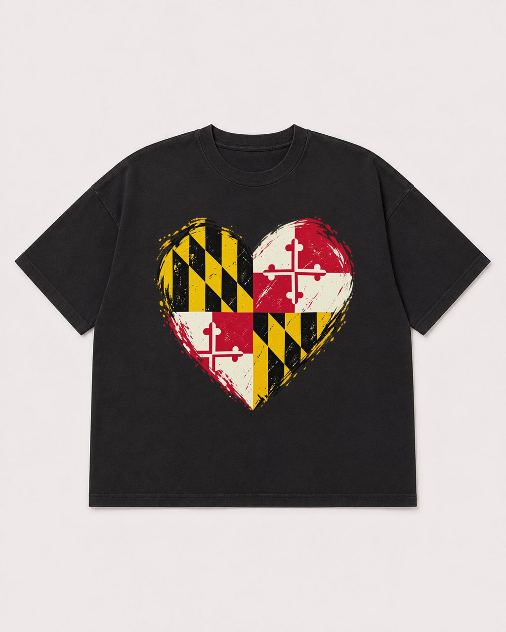 Mockup Boxy Heavyweight Tee Black product