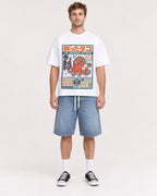 Mockup Boxy Heavyweight Tee White male full-body 08