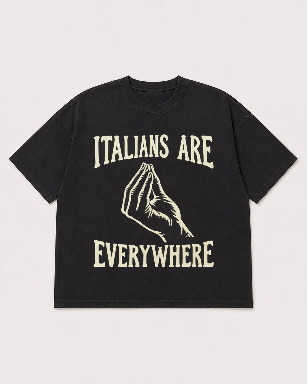 Mockup Boxy Heavyweight Tee Black product