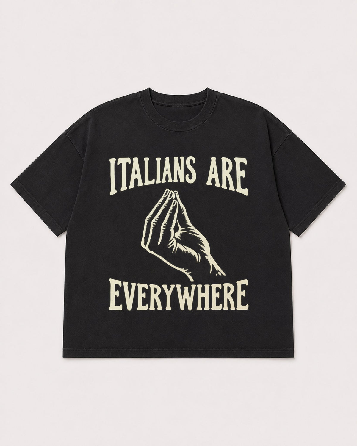 Mockup Boxy Heavyweight Tee Black product