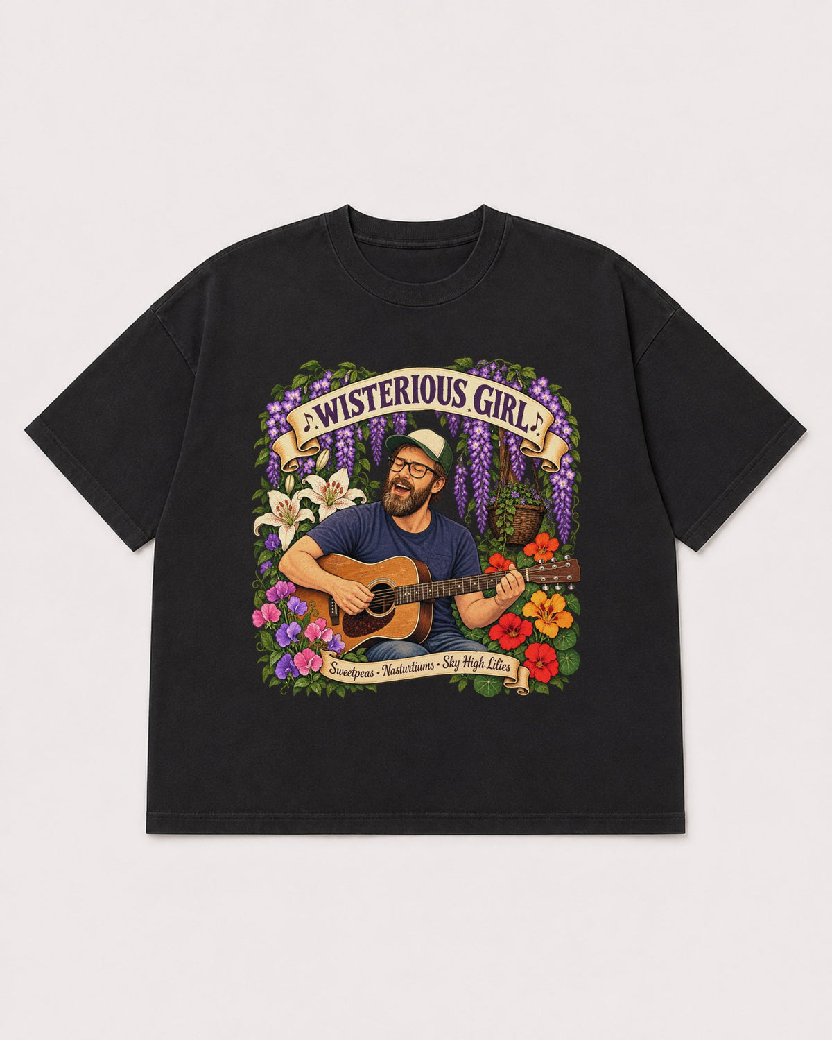 Mockup Boxy Heavyweight Tee Black product