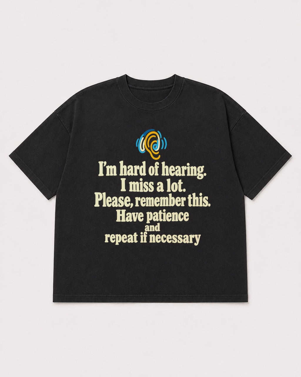 Mockup Boxy Heavyweight Tee Black product