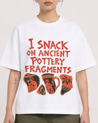 Mockup Boxy Heavyweight Tee White female close-up 12