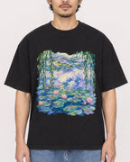 Mockup Boxy Heavyweight Tee Black male close-up 02