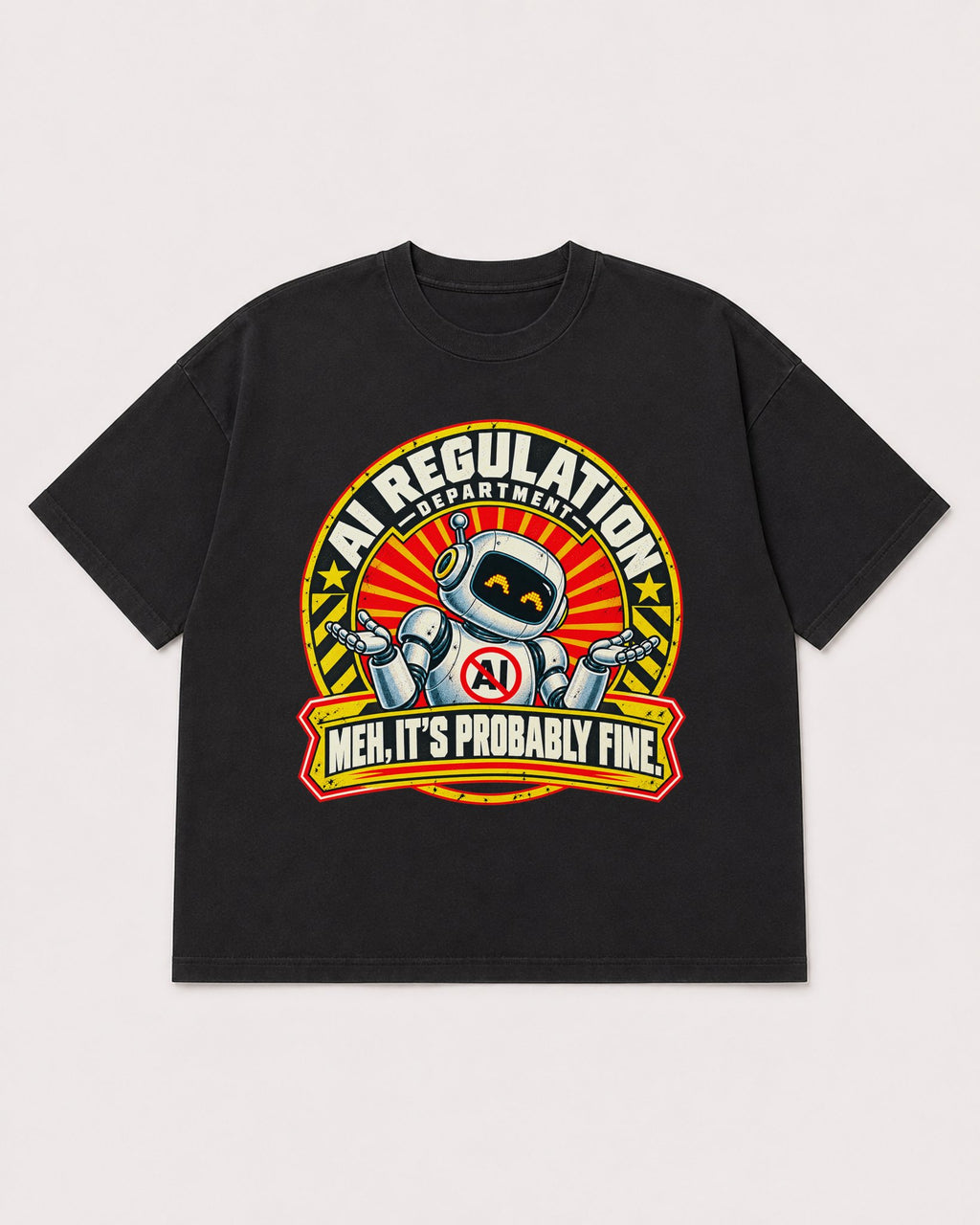 Mockup Boxy Heavyweight Tee Black product