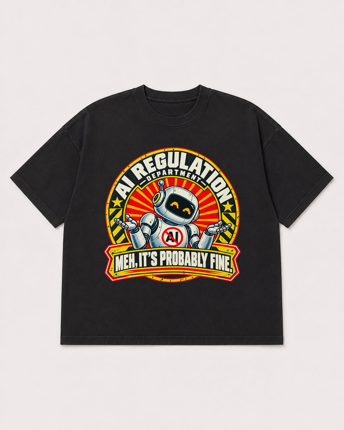 Mockup Boxy Heavyweight Tee Black product