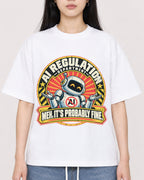 Mockup Boxy Heavyweight Tee White female close-up 01