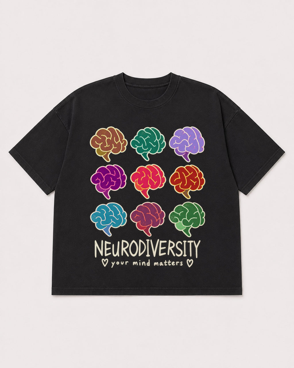 Mockup Boxy Heavyweight Tee Black product