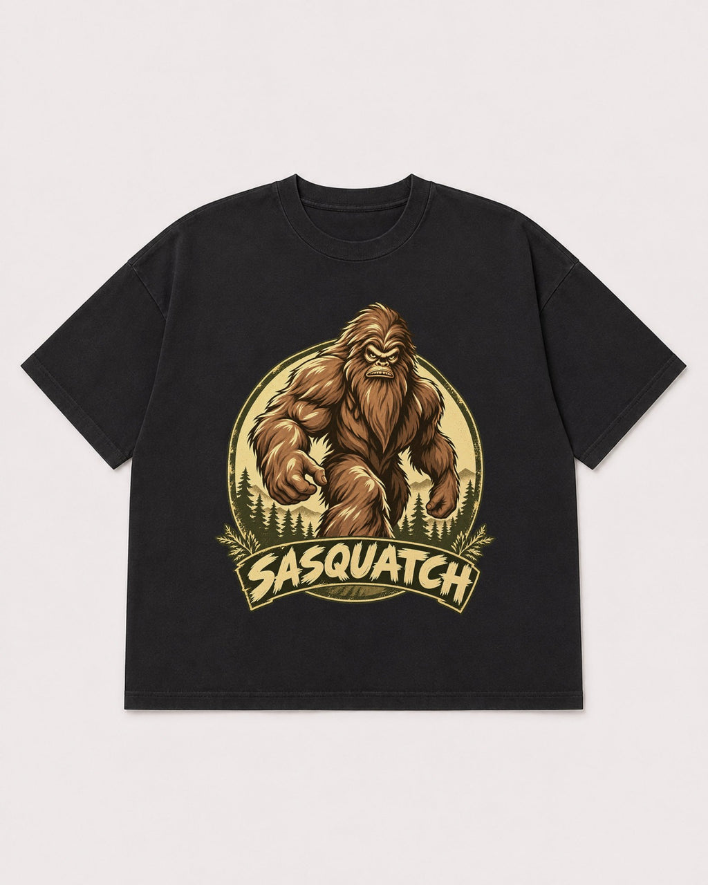 Mockup Boxy Heavyweight Tee Black product
