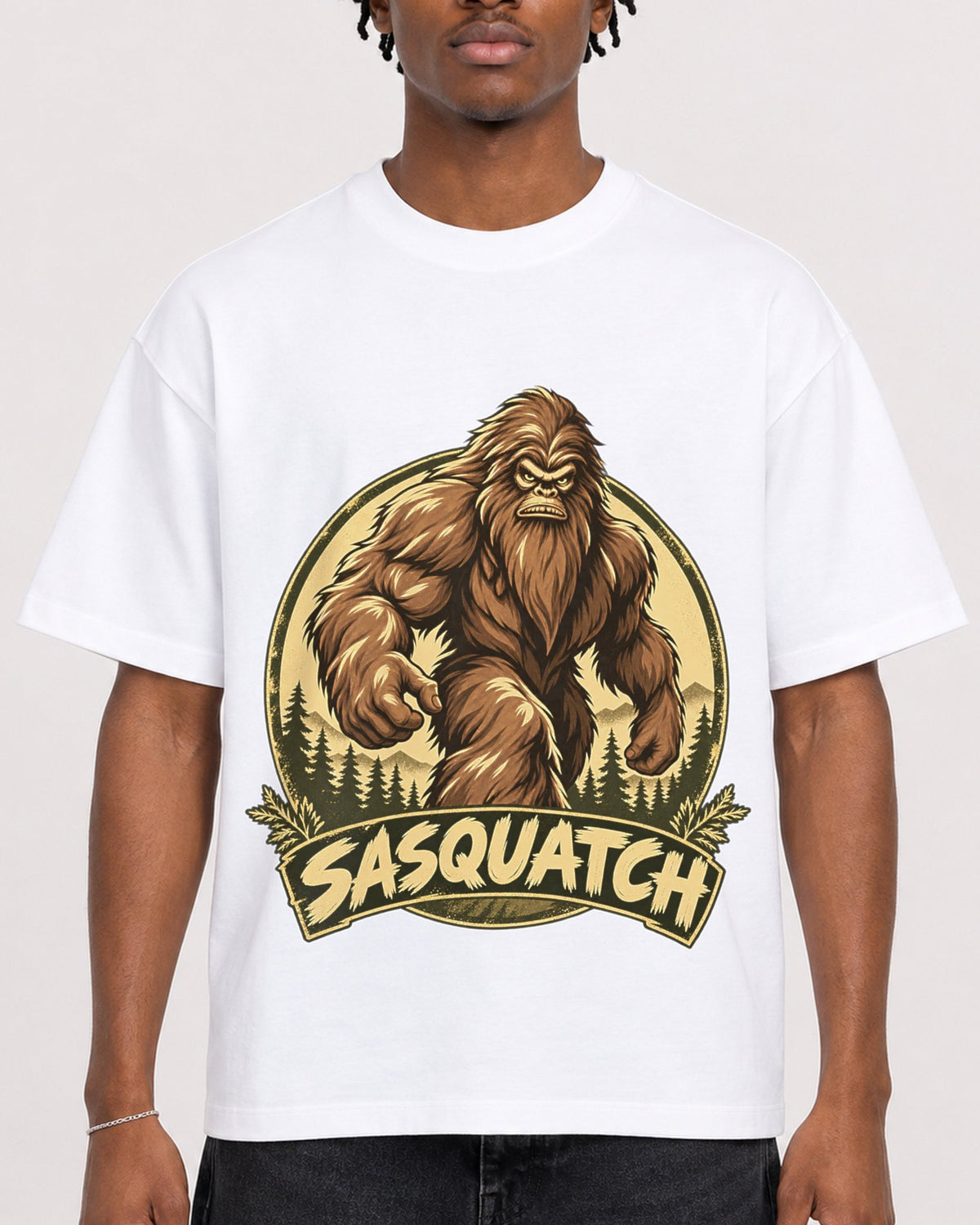 Mockup Boxy Heavyweight Tee White male close-up 05