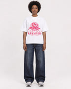 Mockup Boxy Heavyweight Tee White female full-body 14