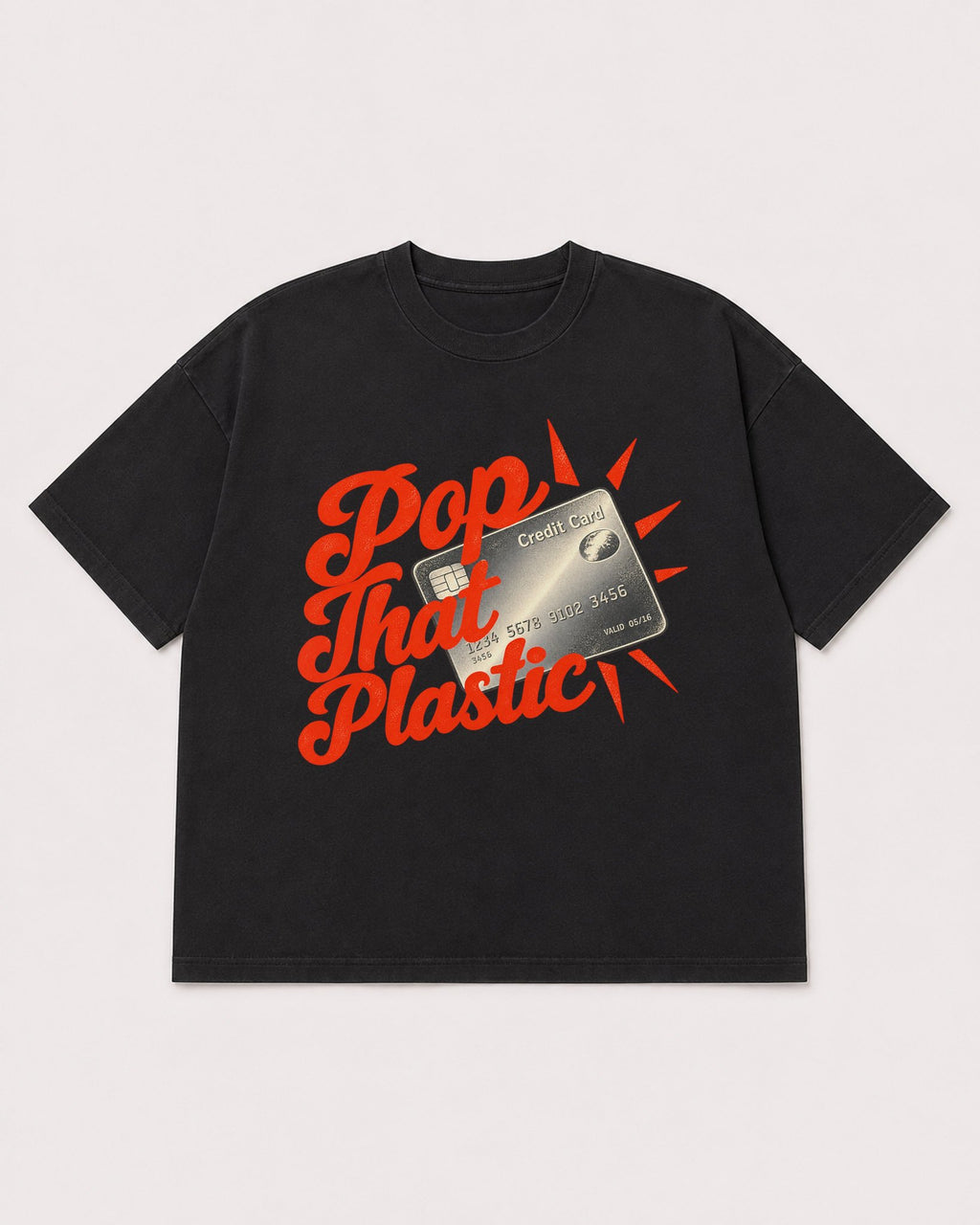 Mockup Boxy Heavyweight Tee Black product