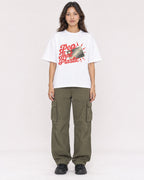Mockup Boxy Heavyweight Tee White female full-body 02