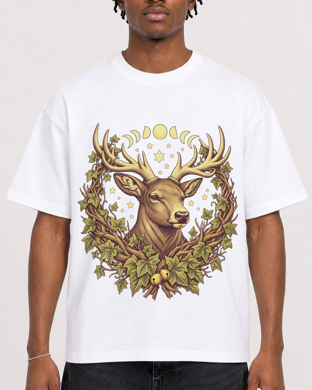 Mockup Boxy Heavyweight Tee White male close-up 05
