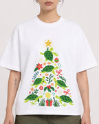 Mockup Boxy Heavyweight Tee White female close-up 12