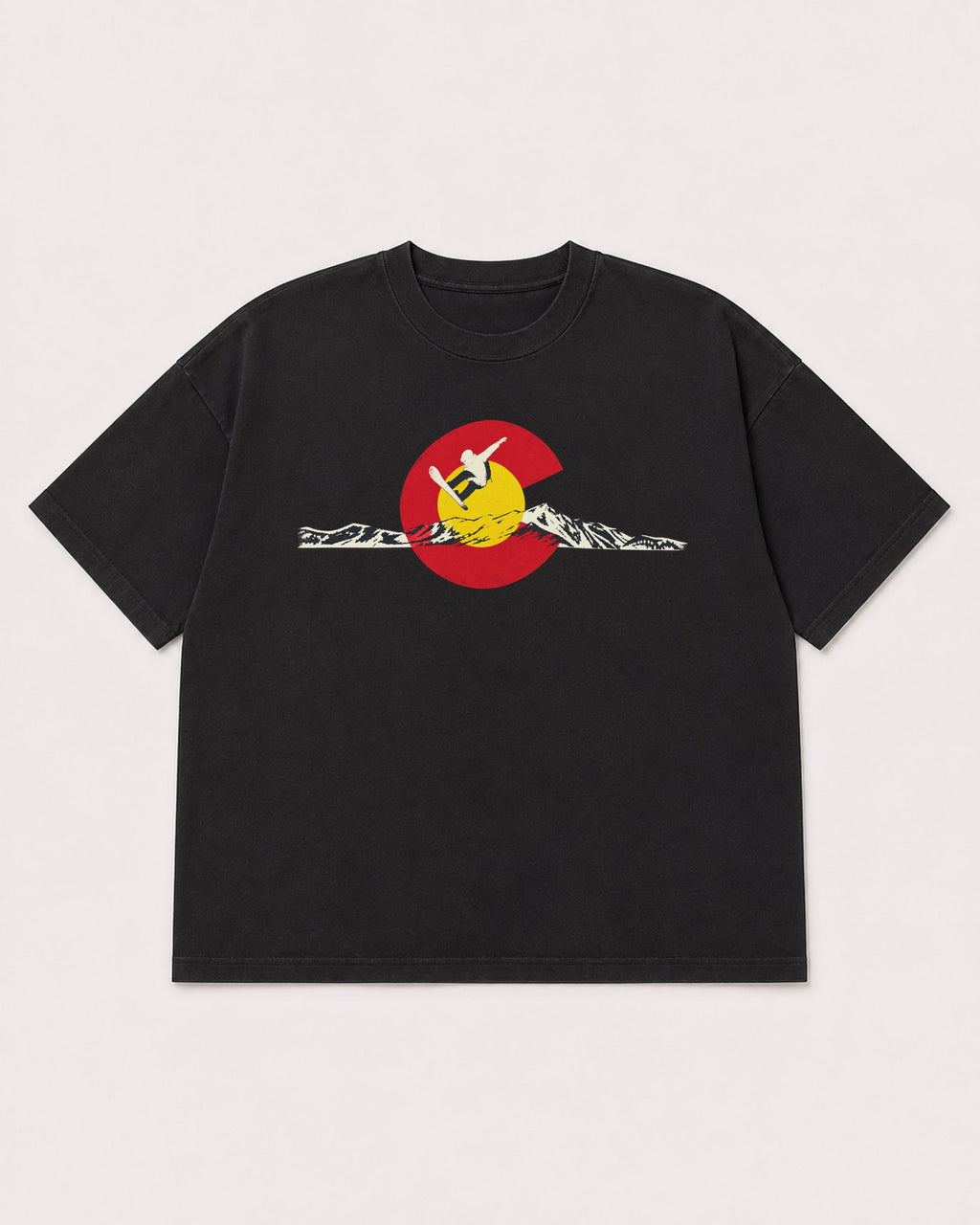 Mockup Boxy Heavyweight Tee Black product