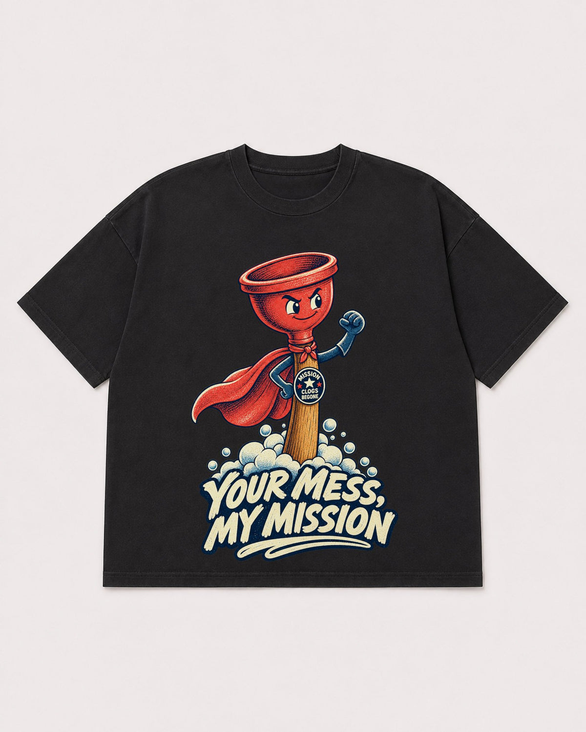 Mockup Boxy Heavyweight Tee Black product