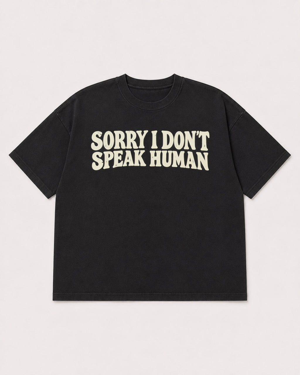 Mockup Boxy Heavyweight Tee Black product