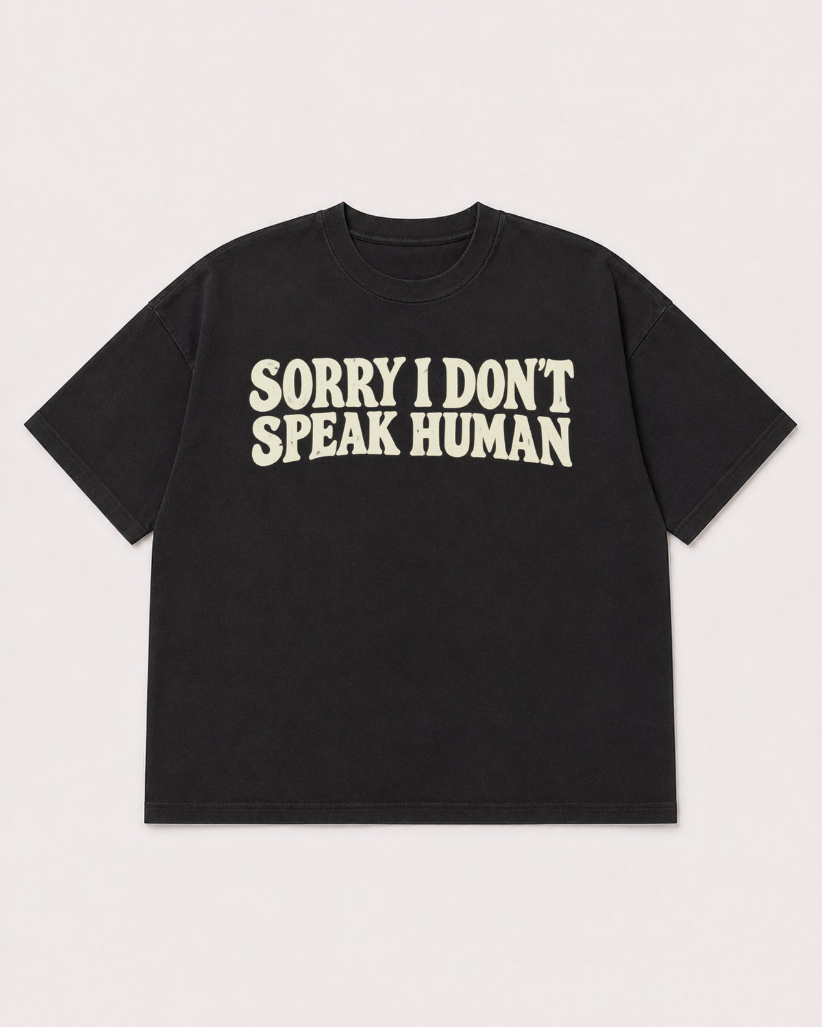 Mockup Boxy Heavyweight Tee Black product