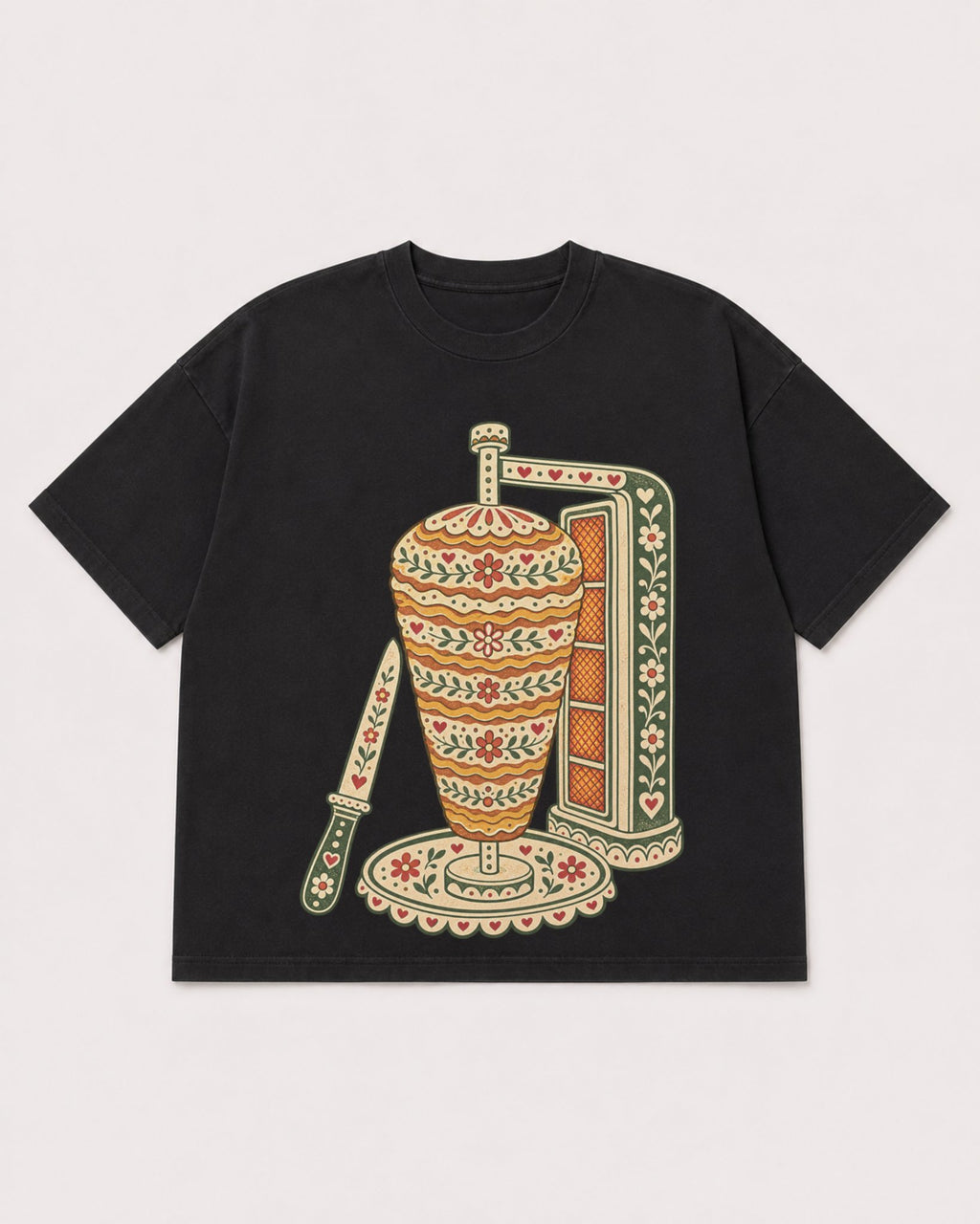 Mockup Boxy Heavyweight Tee Black product