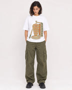 Mockup Boxy Heavyweight Tee White female full-body 37