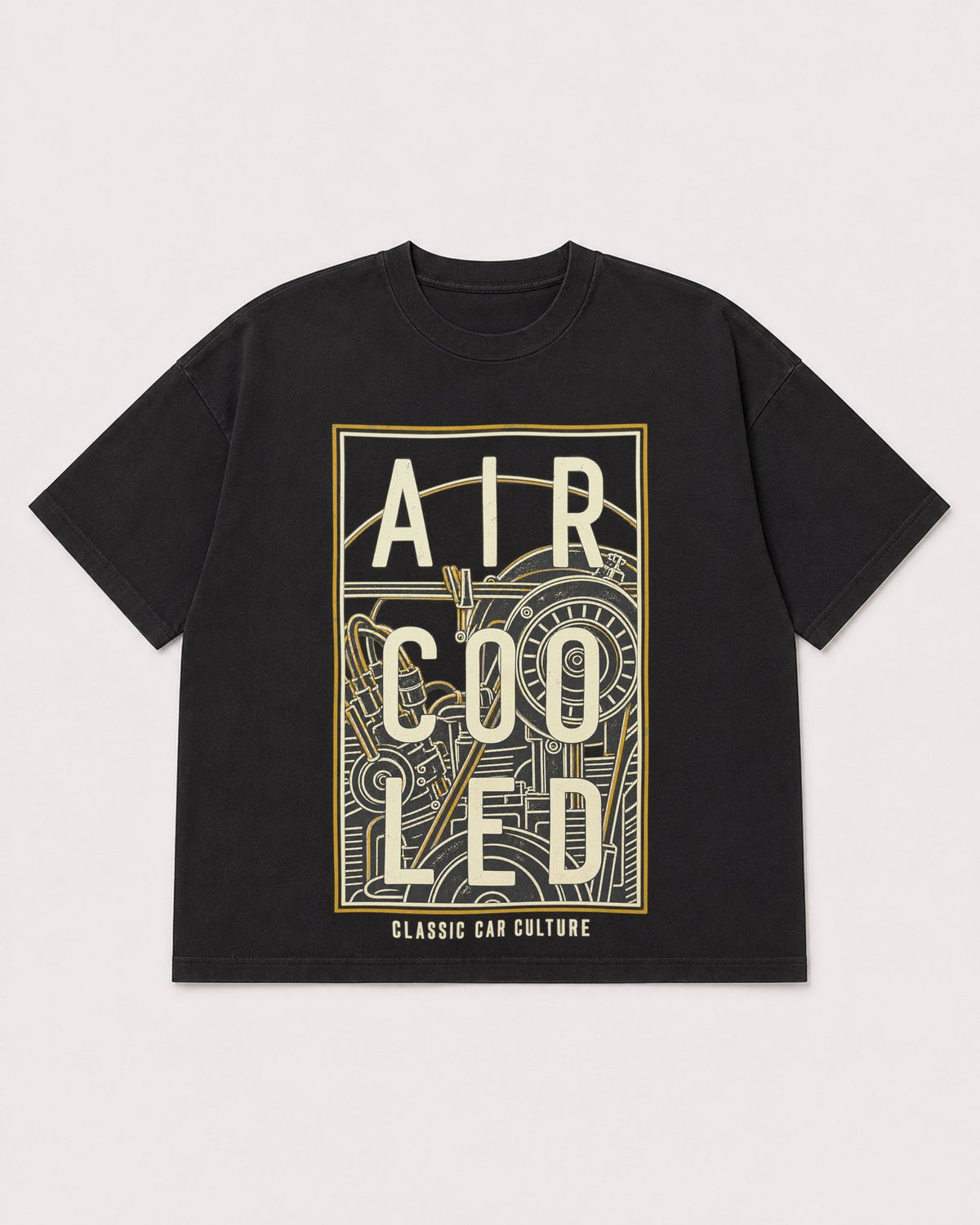 Mockup Boxy Heavyweight Tee Black product