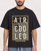 Mockup Boxy Heavyweight Tee Black male close-up 07