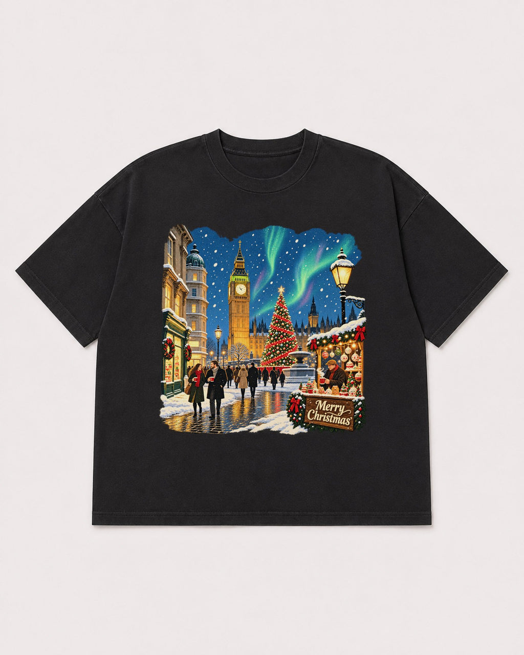 Mockup Boxy Heavyweight Tee Black product