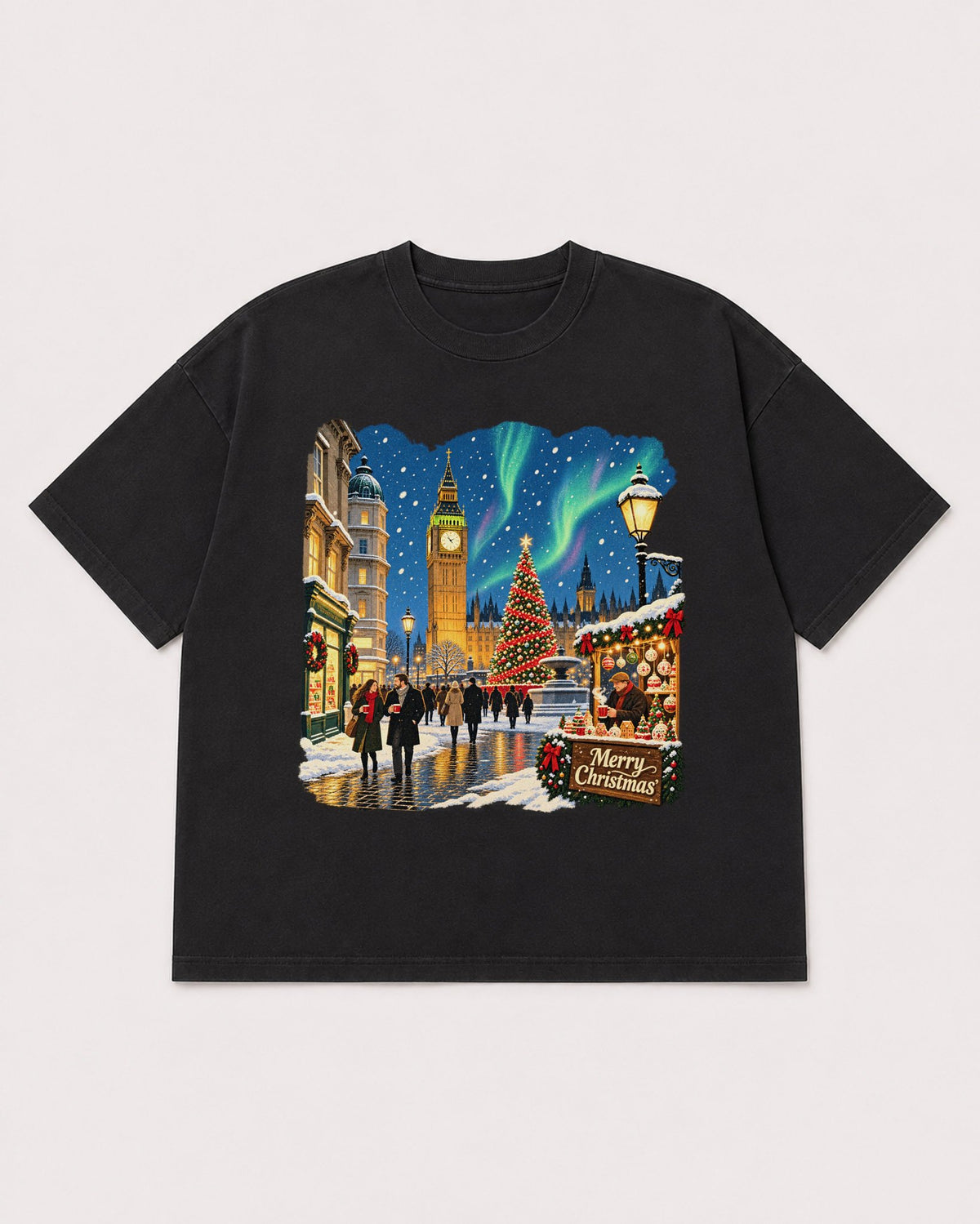Mockup Boxy Heavyweight Tee Black product