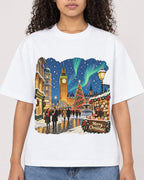 Mockup Boxy Heavyweight Tee White female close-up 10