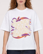 Mockup Boxy Heavyweight Tee White female close-up 09