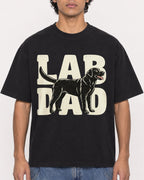 Mockup Boxy Heavyweight Tee Black male close-up 26