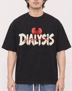 Mockup Boxy Heavyweight Tee Black male close-up 03
