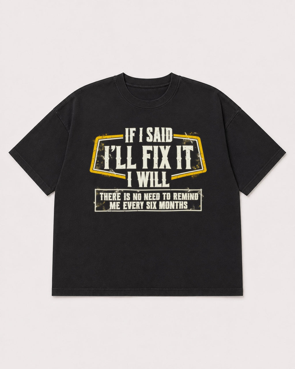 Mockup Boxy Heavyweight Tee Black product
