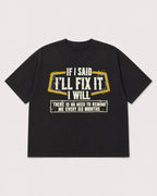 Mockup Boxy Heavyweight Tee Black product
