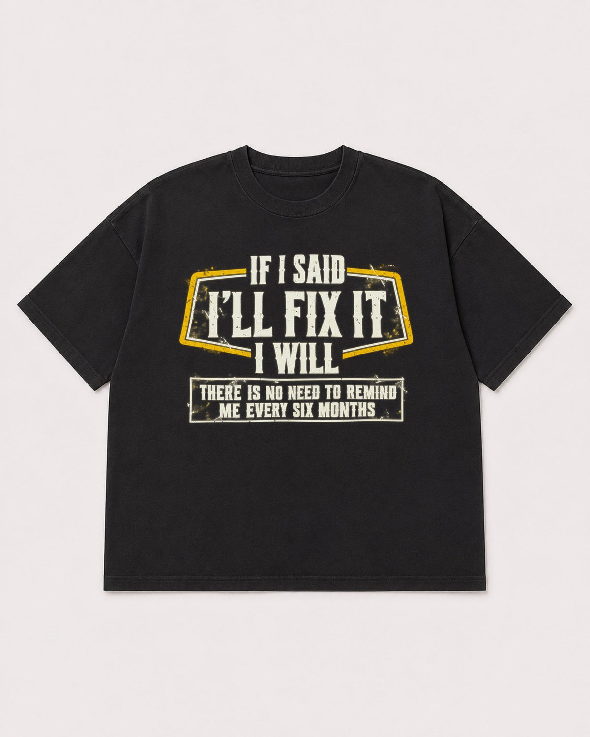 Mockup Boxy Heavyweight Tee Black product