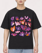 Mockup Boxy Heavyweight Tee Black male close-up 01