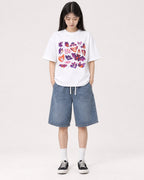 Mockup Boxy Heavyweight Tee White female full-body 01