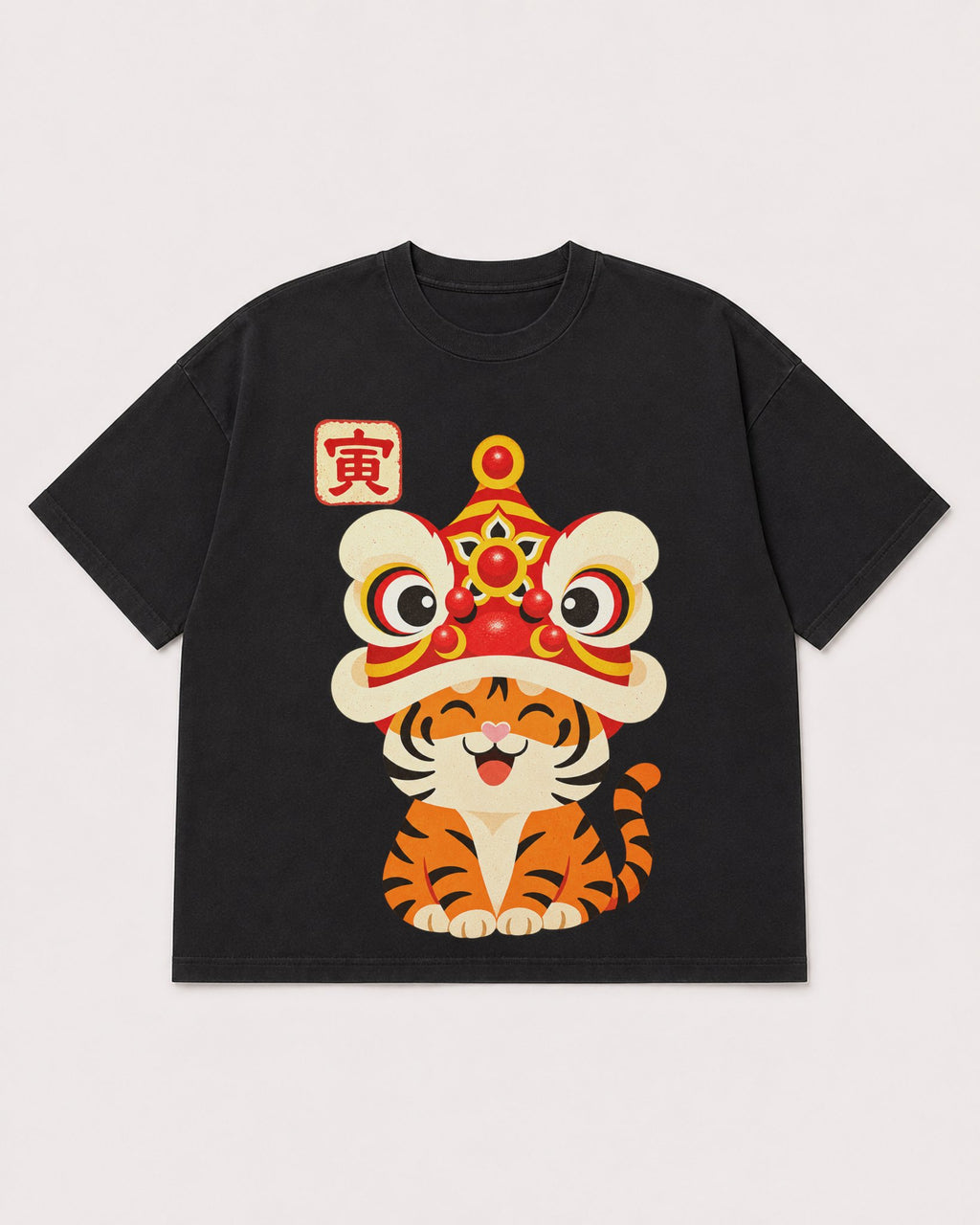 Mockup Boxy Heavyweight Tee Black product