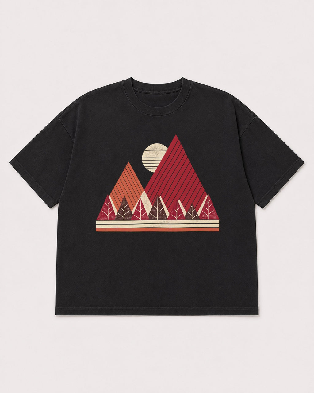 Mockup Boxy Heavyweight Tee Black product