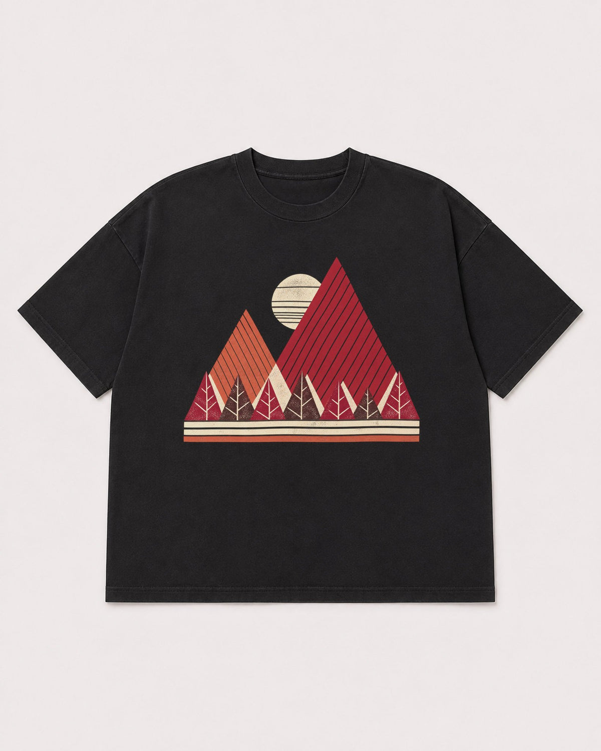Mockup Boxy Heavyweight Tee Black product