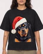 Mockup Boxy Heavyweight Tee Black female close-up 06