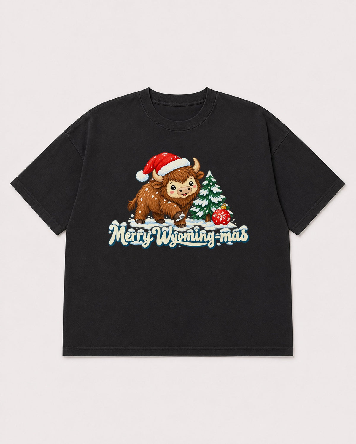 Mockup Boxy Heavyweight Tee Black product