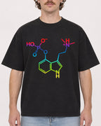 Mockup Boxy Heavyweight Tee Black male close-up 09