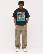 Mockup Boxy Heavyweight Tee Black male full-body 04