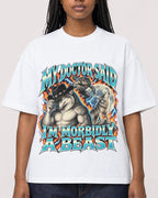 Mockup Boxy Heavyweight Tee White female close-up 04