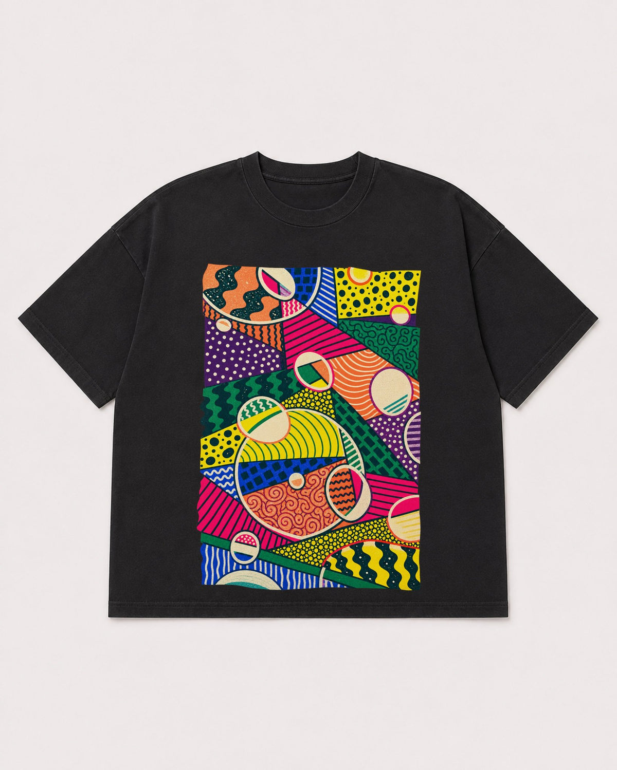 Mockup Boxy Heavyweight Tee Black product